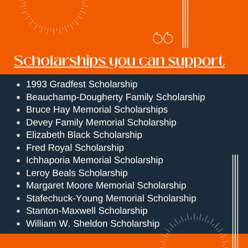 LRHS Scholarship Fund 3 Orange No Pain No Gain Quote Poster 500 x 500 px 1
