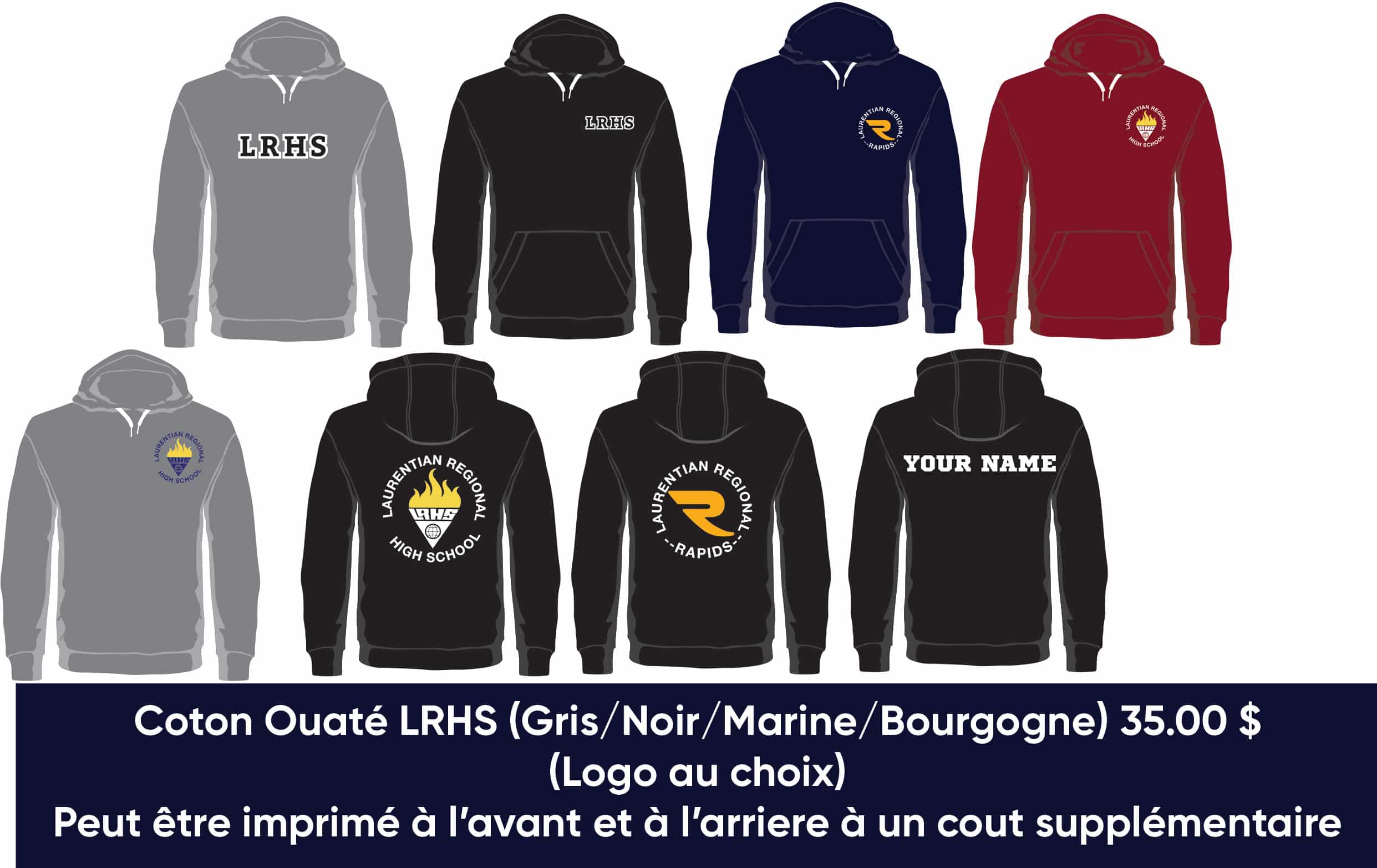 Boutique scolaire 9 LRHS Hoodie FR